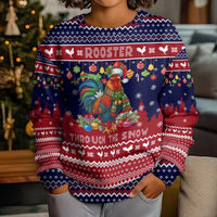 Rooster Through The Snow Christmas Kid Ugly Christmas Sweater Xmas Holiday Patterns - Wonder Print Shop