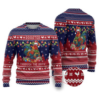 Rooster Through The Snow Christmas Ugly Christmas Sweater Xmas Holiday Patterns - Wonder Print Shop