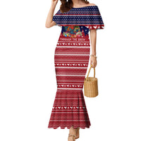 Rooster Through The Snow Christmas Mermaid Dress Xmas Holiday Patterns - Wonder Print Shop