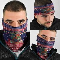 Rooster Through The Snow Christmas Neck Gaiter Xmas Holiday Patterns - Wonder Print Shop