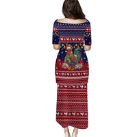 Rooster Through The Snow Christmas Puletasi Xmas Holiday Patterns - Wonder Print Shop