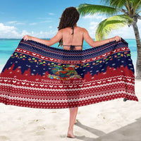 Rooster Through The Snow Christmas Sarong Xmas Holiday Patterns - Wonder Print Shop
