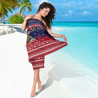 Rooster Through The Snow Christmas Sarong Xmas Holiday Patterns - Wonder Print Shop
