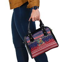 Rooster Through The Snow Christmas Shoulder Handbag Xmas Holiday Patterns - Wonder Print Shop