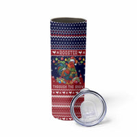 Rooster Through The Snow Christmas Skinny Tumbler Xmas Holiday Patterns - Wonder Print Shop