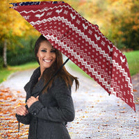 Rooster Through The Snow Christmas Umbrella Xmas Holiday Patterns - Wonder Print Shop