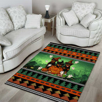 Rottweiler Christmas Area Rug Xmas Holiday Patterns - Wonder Print Shop