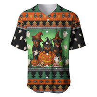 Rottweiler Christmas Baseball Jersey Xmas Holiday Patterns - Wonder Print Shop