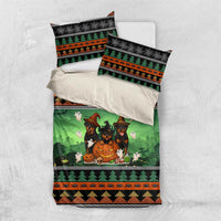 Rottweiler Christmas Bedding Set Xmas Holiday Patterns - Wonder Print Shop