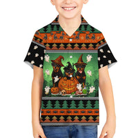 Rottweiler Christmas Hawaiian Shirt Xmas Holiday Patterns - Wonder Print Shop