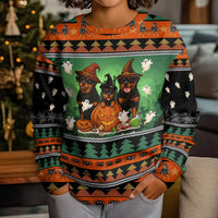 Rottweiler Christmas Kid Ugly Christmas Sweater Xmas Holiday Patterns - Wonder Print Shop