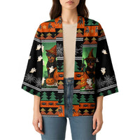 Rottweiler Christmas Kimono Xmas Holiday Patterns - Wonder Print Shop