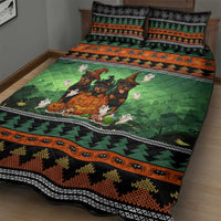 Rottweiler Christmas Quilt Bed Set Xmas Holiday Patterns - Wonder Print Shop