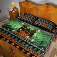 Rottweiler Christmas Quilt Bed Set Xmas Holiday Patterns - Wonder Print Shop