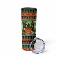 Rottweiler Christmas Skinny Tumbler Xmas Holiday Patterns - Wonder Print Shop
