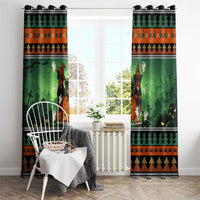 Rottweiler Christmas Window Curtain Xmas Holiday Patterns - Wonder Print Shop