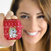 Lovely Unicorn Christmas AirPods Case Xmas Holiday Patterns - Wonder Print Shop