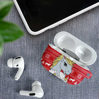 Lovely Unicorn Christmas AirPods Case Xmas Holiday Patterns - Wonder Print Shop