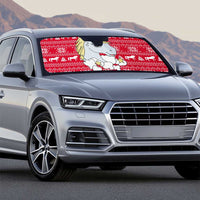 Lovely Unicorn Christmas Auto Sun Shade Xmas Holiday Patterns - Wonder Print Shop