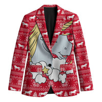 Lovely Unicorn Christmas Blazer Xmas Holiday Patterns - Wonder Print Shop
