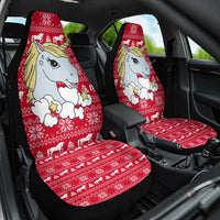 Lovely Unicorn Christmas Car Seat Cover Xmas Holiday Patterns - Wonder Print Shop