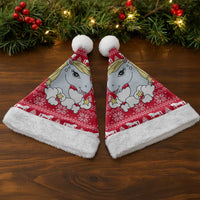 Lovely Unicorn Christmas Santa Hat Xmas Holiday Patterns - Wonder Print Shop