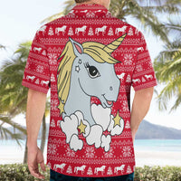 Lovely Unicorn Christmas Hawaiian Shirt Xmas Holiday Patterns - Wonder Print Shop