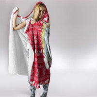 Lovely Unicorn Christmas Hooded Blanket Xmas Holiday Patterns - Wonder Print Shop