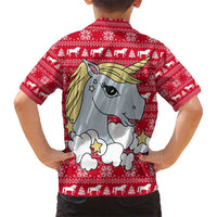 Lovely Unicorn Christmas Kid Hawaiian Shirt Xmas Holiday Patterns - Wonder Print Shop