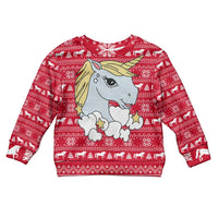 Lovely Unicorn Christmas Kid Ugly Christmas Sweater Xmas Holiday Patterns - Wonder Print Shop