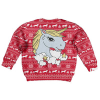 Lovely Unicorn Christmas Kid Ugly Christmas Sweater Xmas Holiday Patterns - Wonder Print Shop