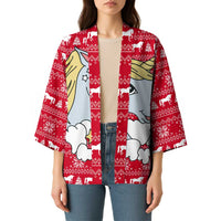 Lovely Unicorn Christmas Kimono Xmas Holiday Patterns - Wonder Print Shop