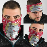Lovely Unicorn Christmas Neck Gaiter Xmas Holiday Patterns - Wonder Print Shop