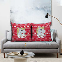 Lovely Unicorn Christmas Pillow Cover Xmas Holiday Patterns - Wonder Print Shop