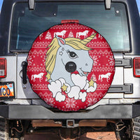 Lovely Unicorn Christmas Spare Tire Cover Xmas Holiday Patterns - Wonder Print Shop