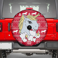 Lovely Unicorn Christmas Spare Tire Cover Xmas Holiday Patterns - Wonder Print Shop