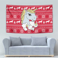 Lovely Unicorn Christmas Tapestry Xmas Holiday Patterns - Wonder Print Shop