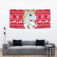 Lovely Unicorn Christmas Tapestry Xmas Holiday Patterns - Wonder Print Shop