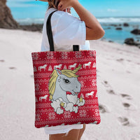 Lovely Unicorn Christmas Tote Bag Xmas Holiday Patterns - Wonder Print Shop