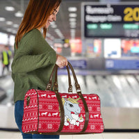 Lovely Unicorn Christmas Travel Bag Xmas Holiday Patterns - Wonder Print Shop