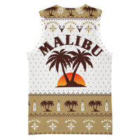 Malibu Christmas Basketball Jersey Xmas Holiday Patterns - Wonder Print Shop