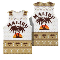 Malibu Christmas Basketball Jersey Xmas Holiday Patterns - Wonder Print Shop