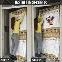 Malibu Christmas Door Cover Xmas Holiday Patterns - Wonder Print Shop