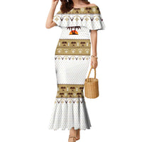 Malibu Christmas Family Matching Mermaid Dress and Hawaiian Shirt Xmas Holiday Patterns - Wonder Print Shop