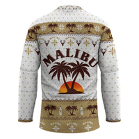 Malibu Christmas Hockey Jersey Xmas Holiday Patterns - Wonder Print Shop