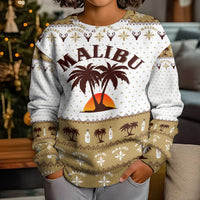 Malibu Christmas Kid Ugly Christmas Sweater Xmas Holiday Patterns - Wonder Print Shop