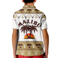 Malibu Christmas Kid Polo Shirt Xmas Holiday Patterns - Wonder Print Shop