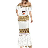 Malibu Christmas Mermaid Dress Xmas Holiday Patterns - Wonder Print Shop