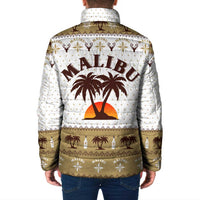 Malibu Christmas Padded Jacket Xmas Holiday Patterns - Wonder Print Shop