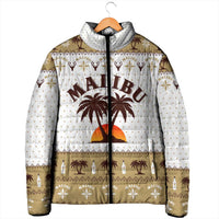 Malibu Christmas Padded Jacket Xmas Holiday Patterns - Wonder Print Shop